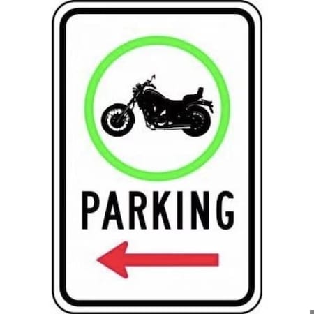 Accuform TRAFFIC SIGN MOTORCYCLE GRAPHIC FRR783RA FRR783RA